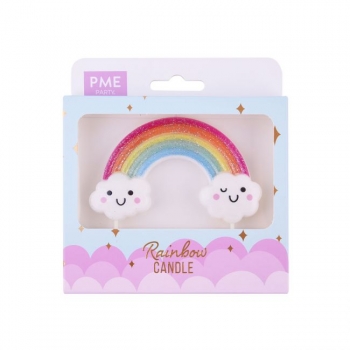 Candle Topper - Glitter Rainbow